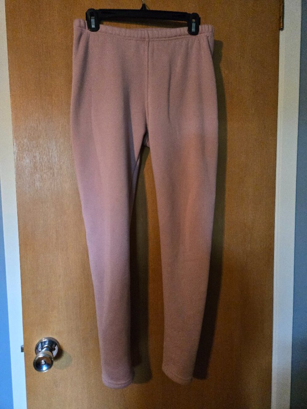 Just Cozy Dusty Pink Fleece Faux Fur Lined Winter Leggings Size S/M